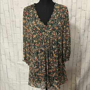 Zara Multicolor Floral Blouse